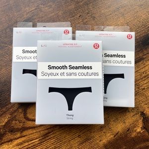 Luluemon Seamless Thong Underwear 3 Pack BUNDLE